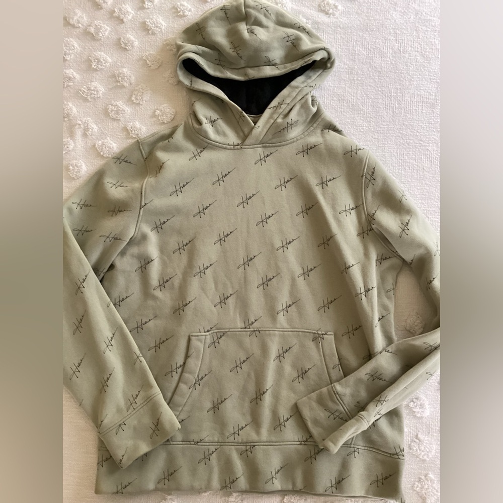Hollister Hoodie Gray Logo Pullover Sweatshirt Jacket Long Sleeves Sz M
cr192
